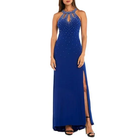 nightway halter dress Nightway 22023 Long Halter Formal Evening Dress